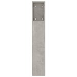 vidaXL Armoire de tête de lit Gris béton 180x18 5x104 5 cm