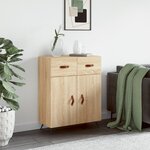 vidaXL Buffet chêne sonoma 69 5x34x90 cm bois d'ingénierie