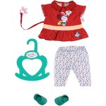Zapf Creation 831885 - BABY born Little tenue de sport rouge pour poupée de 36cm