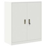 vidaXL Armoire de rangement Blanc 90 x 40 x 105 cm Acier