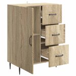 vidaXL Buffet Chêne Sonoma 66 x 34 5 x 89 5 cm Bois d'ingénierie