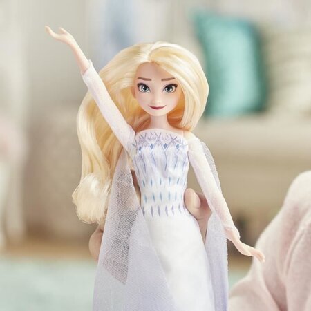 Disney la reine des neiges 2 - poupée princesse disney elsa chantante  (français) en tenue de reine - 27 cm - La Poste