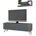 Homemania Meuble TV Nicol 120x31x42 cm Anthracite