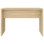 vidaXL Ensemble de coiffeuse Chêne Sonoma 86 5x35x136 cm