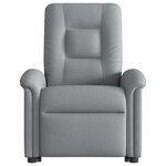 vidaXL Fauteuil inclinable Gris clair Tissu