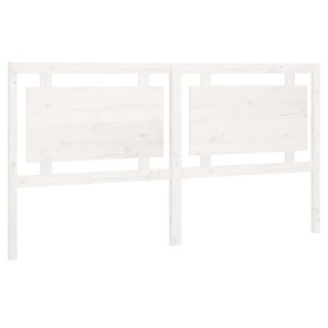vidaXL Tête de lit Blanc 185 5x4x100 cm Bois massif de pin
