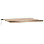 vidaXL Auvent Rétractable Multicolore 600 × 300 cm tissu