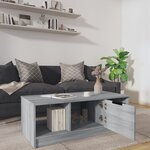vidaXL Table basse sonoma gris 102x50x36 cm bois d'ingénierie