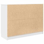 vidaXL Buffet avec tiroirs blanc 100 5x35x76 cm bois d'ingénierie