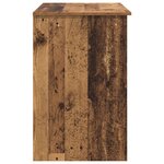 vidaXL Bureau avec rangement en vieux bois 90x49 5x75 cm Bois d'ingénierie