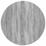 vidaXL Plateau de table Sonoma gris 60 x 60 x 1.5 cm Bois d'ingénierie