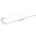 vidaXL Dessus de table marron clair bois chêne massif traité