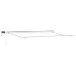 vidaXL Auvent Rétractable with Bleu et blanc 5 x 3 m Tissu et métal