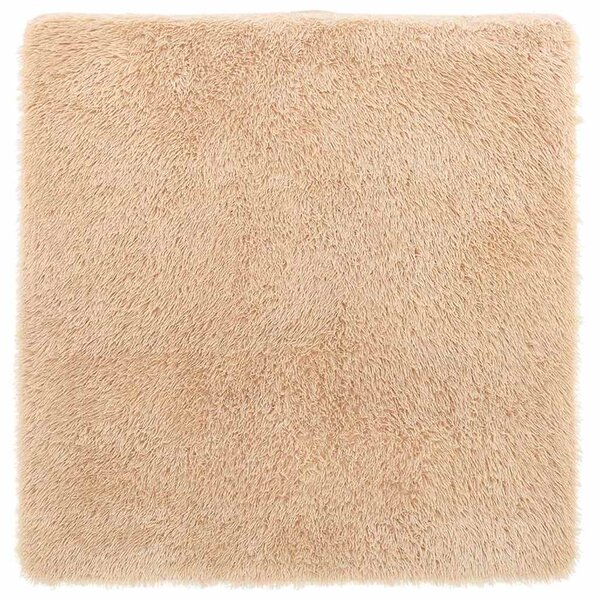 vidaXL Tapis shaggy à poils longs NAVARRA beige 120x120 cm polyester