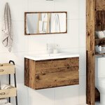 vidaXL Ensemble de meubles salle de bain 3 Pièces bois d'ingénierie