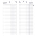 Agenda Banquier Long 15 x 34 cm Privilège 2 Volumes Noir LECAS