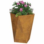 vidaXL Jardinière 2 Pièces Rouillé 50 x 50 x 75 cm