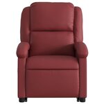 vidaXL Fauteuil inclinable Rouge bordeaux Similicuir