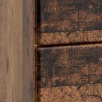 vidaXL Cabinet de chevet avec tiroir Bois ancien 43 x 34 5 x 47 5 cm