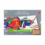 24 crayons de couleur megacolor ø 6 4 mm
