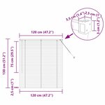 vidaXL Store de Fenêtre avec des rideaux Manuel Blanc Aluminium