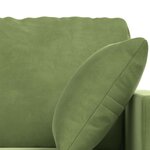 vidaXL Canapé 2 Pièces Vert clair 198 x 78 x 80 cm Velours