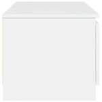 vidaXL Meuble TV blanc brillant 140x40x35 5 cm bois d'ingénierie