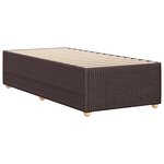 vidaXL Cadre de lit sans matelas marron foncé 90x200 cm tissu