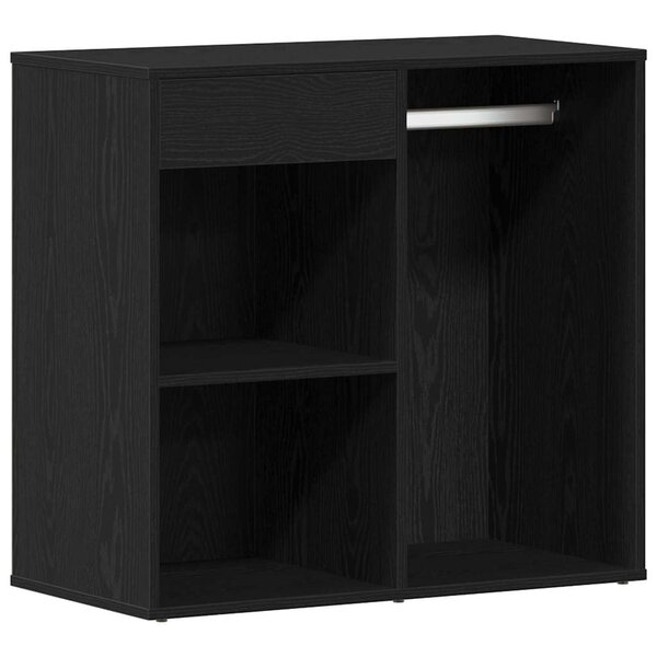vidaXL Cabinet de Cosmétiques avec tiroir Chêne noir 80 x 40 x 75 cm