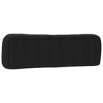 vidaXL Coussin de tête de lit noir 193 cm similicuir