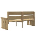 vidaXL Mobilier de salle à manger de jardin 3 Pièces Bois de pin imprégné