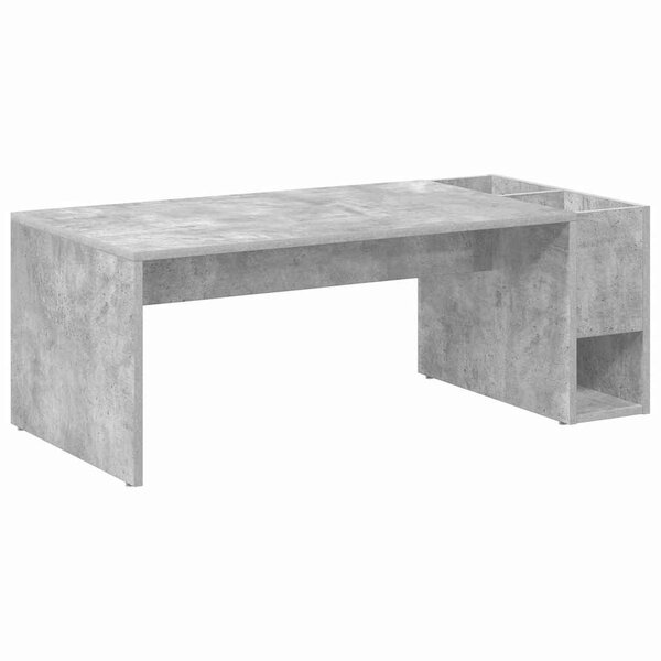 vidaXL Table basse Gris béton 101 5 x 50 x 37 cm Bois d'ingénierie