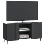 vidaXL Meuble TV Noir 102 x 34 5 x 52 cm Bois d'ingénierie