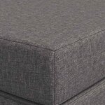 vidaXL Canapé-lit pliable 200 x 67 x 45 cm Gris clair