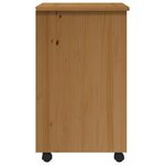 vidaXL Armoire roulante avec tiroirs MOSS bois de pin marron miel