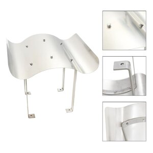 vidaXL Capot de cheminée Acier inoxydable 50 x 50 x 37 cm