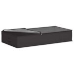 vidaXL Boîte de rangement avec fenêtre transparente 2 Pièces Anthracite
