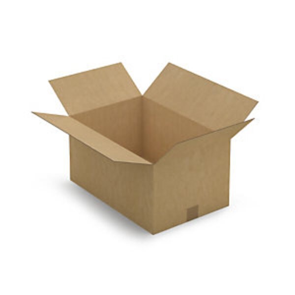 Caisse carton brune simple cannelure RAJA 50x33x25 cm (lot de 25)