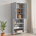 vidaXL Armoire murale suspendue Sonoma gris 69 5x34x90 cm