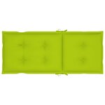 vidaXL Chaises inclinables de jardin avec coussins 6 Pièces Teck solide