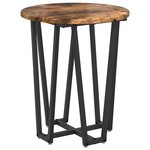 vidaXL Ensemble de tables d'appoint 2 Pièces Chêne fumé et noir