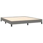 vidaXL Cadre de lit sans matelas gris foncé 160x200 cm tissu