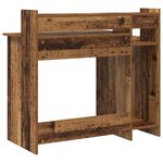 vidaXL Bureau Vieux bois 97 x 45 x 90 cm Bois d'ingénierie