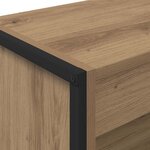 vidaXL Bibliothèque Chêne artisan 80 x 30 x 155 cm Bois d'ingénierie