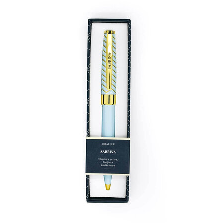 Stylo prénom femme pastel chic - sabrina - draeger