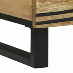 vidaXL Table basse Marron et Noir 80 x 50 x 40 cm