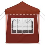 vidaXL Tente de fête pop-up 195 x 195 x 245 cm Terre cuite