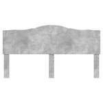 vidaXL Tête de lit Gris béton 200 cm Bois d'ingénierie