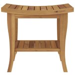 vidaXL Table d'appoint de salle de bain 50x35x45cm bois de teck solide