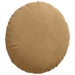 vidaXL Coussins de siège 2 Pièces Marron Ø 40 x 13 cm Velours